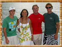 Stormy, Bev, Drex and Collin: The Tiki XIV Family